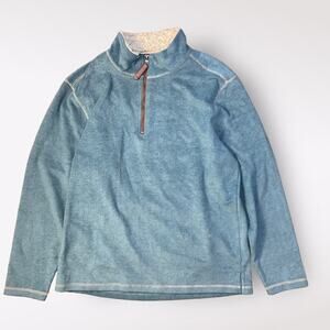 True Grit Blue Zip Up Sweater